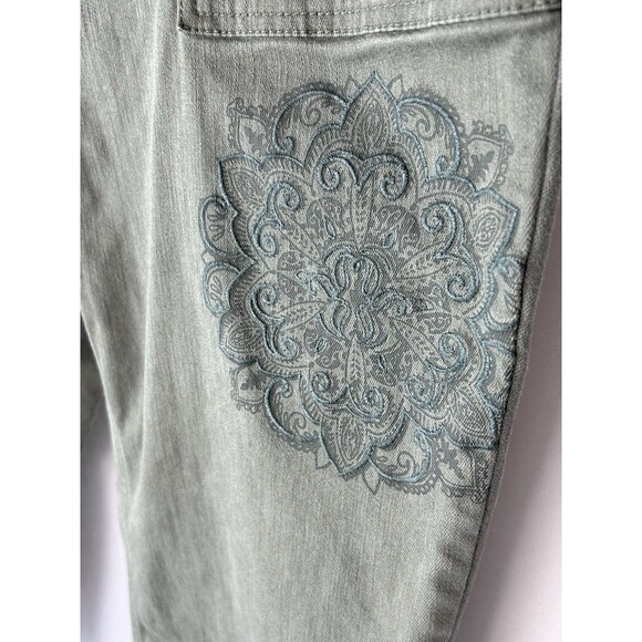 J. Jill Womens Size 22 Green Embroidered Pants‎ - Picture 8 of 10